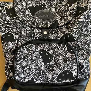 Hello Kitty Backpack Purse Black and White